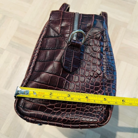 Longchamp - Top-Handle Leather Bag w/ Detachable Shoulder Strap, Good Condition! - Picture 6 of 10